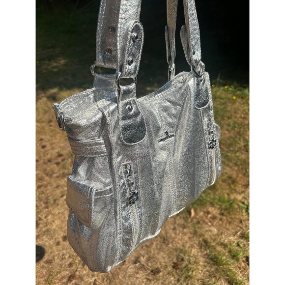 Women's Top-Handle Hobo Casual Shoulder Bags PU Tote Satchel Purse - Picture 2 of 9